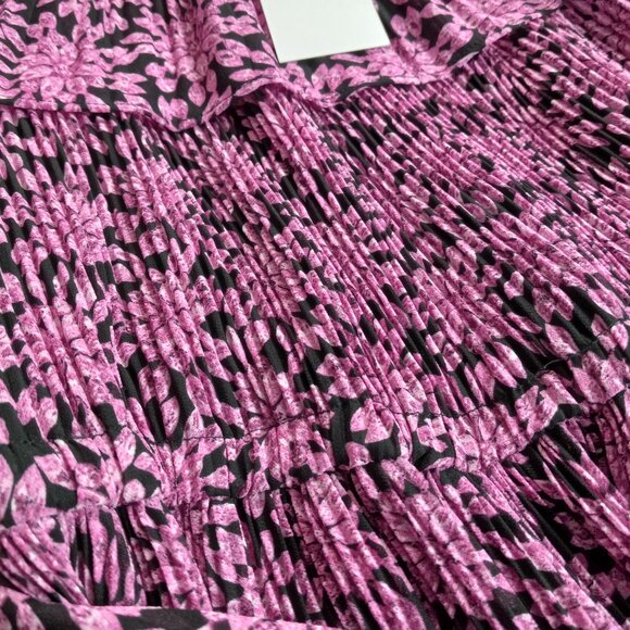 Michaels Kors purple floral off-shoulder dress with belt - NWT Size M - Picture 14 of 14